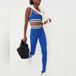 Lacoste × Bandier Multi Striped Leggings. Medium.